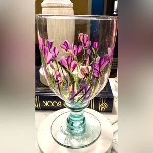 One of A Kind Hand-painted Glasses Glasses sold separately .